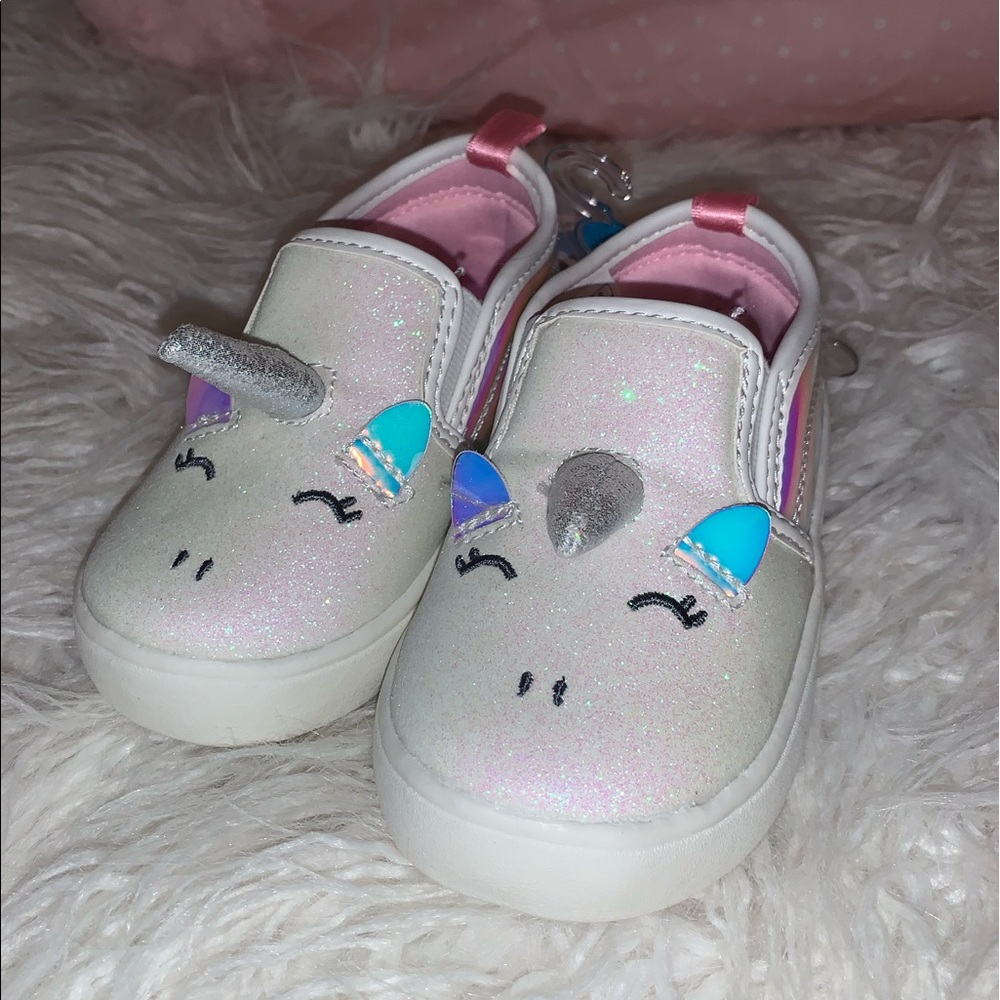 NWT🦄Glitter Unicorn Slide On Shoes